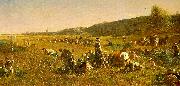 Jonathan Eastman Johnson The Cranberry Harvest on the Island of Nantucket oil painting